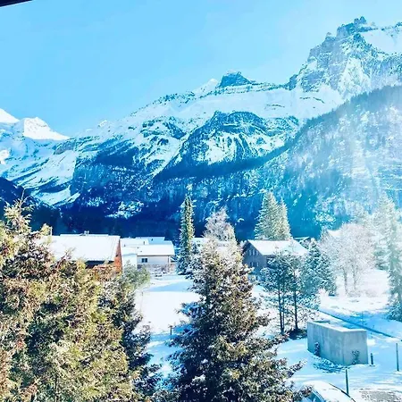Unique Penthouse With Gallery And Mountain View Kandersteg Esterno foto