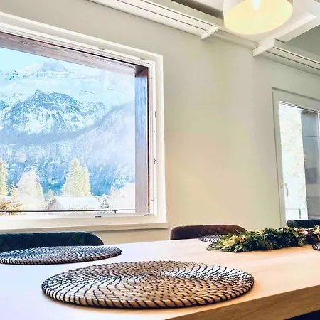 Unique Penthouse With Gallery And Mountain View Kandersteg Esterno foto